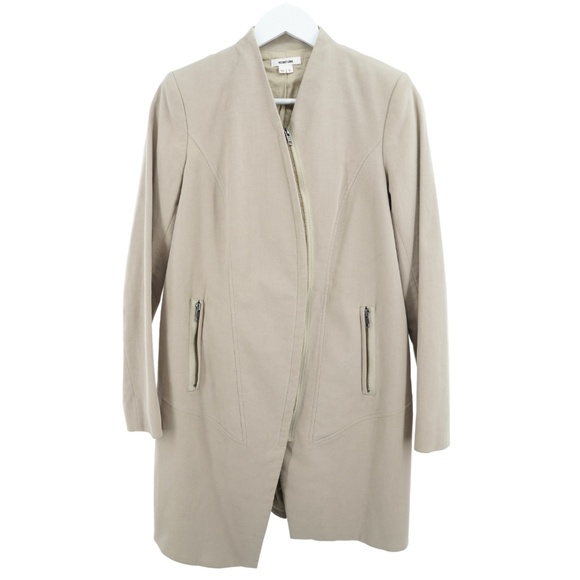 Helmut Lang Asymmetrical Long Suede Moto Jacket Size S